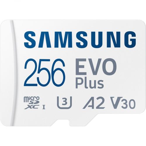 SAMSUNG EVO Plus W/SD Adaptor 256GB Micro SDXC, Up To 130MB/s, Expanded Storage For Gaming Devices, Android Tablets And Smart Phones, Memory Card, MB MC256KA/AM, 2021 Alternate-Image2/500