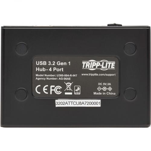 Tripp Lite By Eaton 4 Port USB A Mini Hub   USB 3.x (5Gbps), International Plug Adapters Alternate-Image2/500