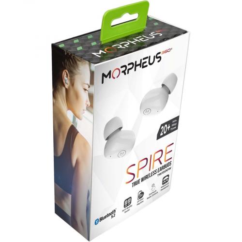 Morpheus 360 Spire True Wireless Earbuds   Bluetooth In Ear Headphones With Microphone   TW1500W Alternate-Image2/500