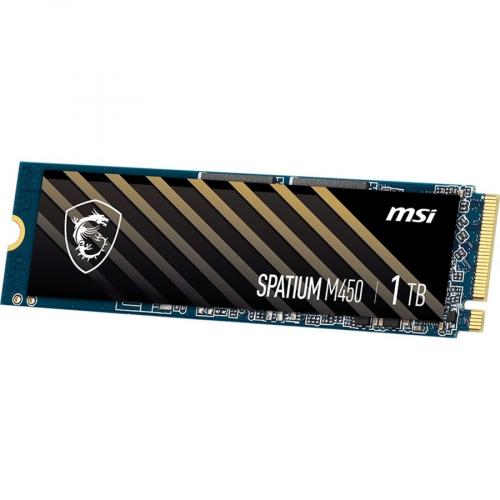 MSI SPATIUM M450 1 TB Solid State Drive   M.2 2280 Internal   PCI Express NVMe (PCI Express NVMe 4.0 X4) Alternate-Image2/500