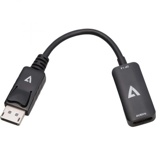 V7 DisplayPort 1.4 Male To HDMI 2.0 Female Adapter 4K UHD Black Alternate-Image2/500