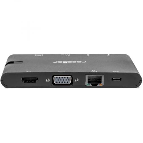 Rocstor Portable USB C Multiport Adapter, 2x USB C, USB A, HDMI, VGA, RJ45, SD Card Alternate-Image2/500