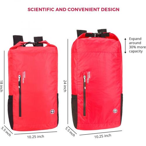 Swissdigital Design Goose SD1594 42 Carrying Case (Backpack) For 16" Apple IPad Notebook, Tablet, Accessories, MacBook Pro, Cell Phone   Red Alternate-Image2/500