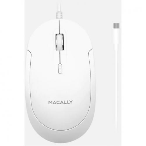 Macally USB C Optical Quiet Click Mouse For Mac/PC White (UCDYNAMOUSEW) Alternate-Image2/500