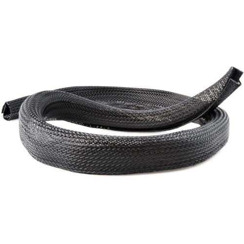 StarTech.com 10ft (3m) Cable Management Sleeve, Braided Mesh Wire Wraps/Floor Cable Covers, Computer Cable Manager/Cord Concealer Alternate-Image2/500