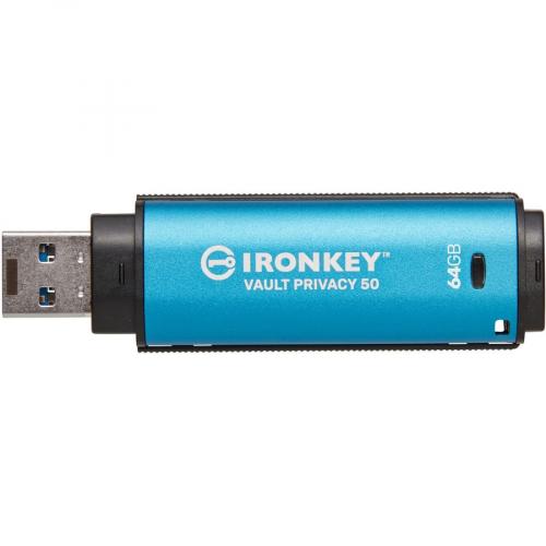 IronKey Vault Privacy 50 Series 64GB USB 3.2 (Gen 1) Type A Flash Drive Alternate-Image2/500