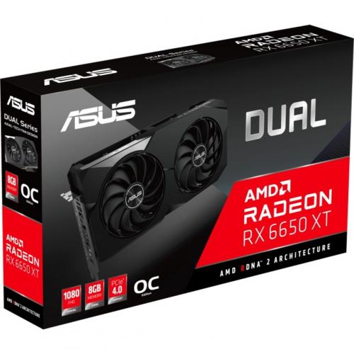 Asus AMD Radeon RX 6650 XT Graphic Card   8 GB GDDR6 Alternate-Image2/500