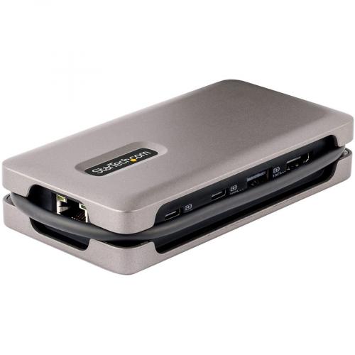 StarTech.com USB C Multiport Adapter, 4K 60Hz HDMI (HDR), USB 3.2 Gen 2 10Gbps Hub (2xUSB C/1xUSB A), 100W PD Pass Through, GbE, Mini Dock Alternate-Image2/500