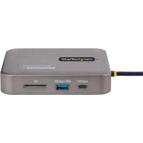 StarTech.com USB C Multiport Adapter, Dual 4K 60Hz HDMI 2.0b, 2x 10Gbps USB Hub, 100W PD Pass Through, GbE, SD, Mini Dock, Win/Mac Alternate-Image2/500