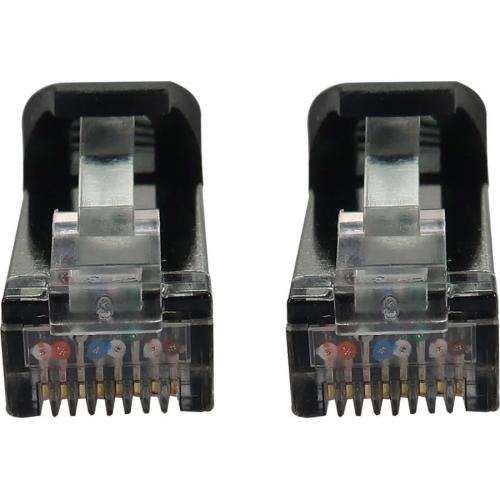 Eaton Tripp Lite Series Cat6a 10G Snagless Shielded Slim STP Ethernet Cable (RJ45 M/M), PoE, Black, 3 Ft. (0.9 M) Alternate-Image2/500