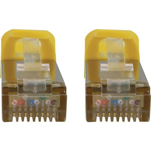 Eaton Tripp Lite Series Cat6a 10G Snagless Shielded Slim STP Ethernet Cable (RJ45 M/M), PoE, Yellow, 6 Ft. (1.8 M) Alternate-Image2/500