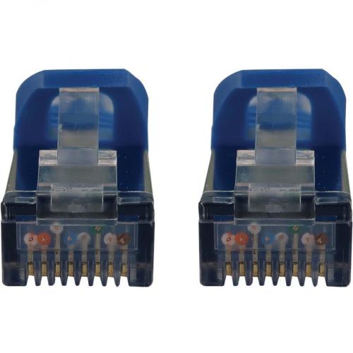 Eaton Tripp Lite Series Cat6a 10G Snagless Shielded Slim STP Ethernet Cable (RJ45 M/M), PoE, Blue, 15 Ft. (4.6 M) Alternate-Image2/500