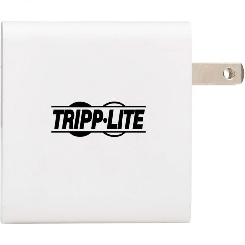 Tripp Lite By Eaton Dual Port Compact USB C Wall Charger   GaN Technology, 70W PD Charging (50W+20W Or 65W Max), White Alternate-Image2/500