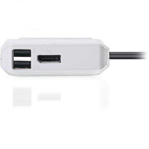 IOGEAR 2 Port 4K USB C KVM Switch With DisplayPort Output Alternate-Image2/500