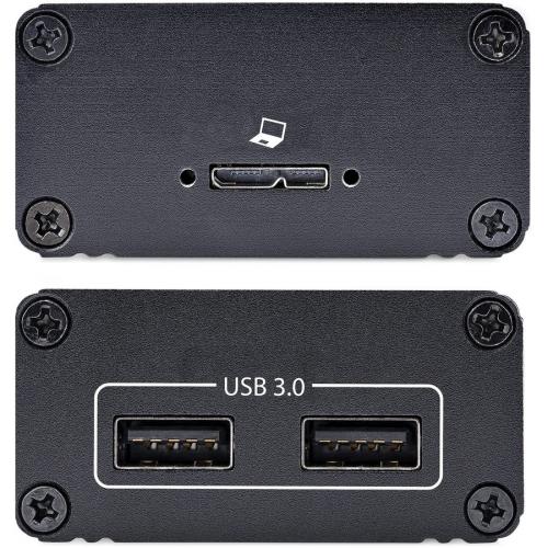 StarTech.com 2 Port USB 3.0 Extender Over OM3 Multimode Fiber, LC/LC, 2x 5Gbps USB A Hub, 350m (1150ft), Durable USB Fiber Optic Extender Alternate-Image2/500