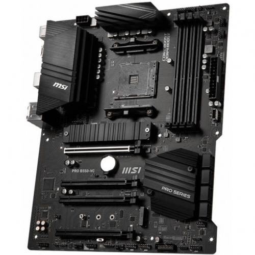 MSI Pro B550 VC Gaming Desktop Motherboard   AMD B550 Chipset   Socket AM4   ATX Alternate-Image2/500