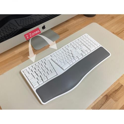 Macally BTERGOKEY   Wireless Ergonomic Keyboard For Mac & Wrist Rest Alternate-Image2/500