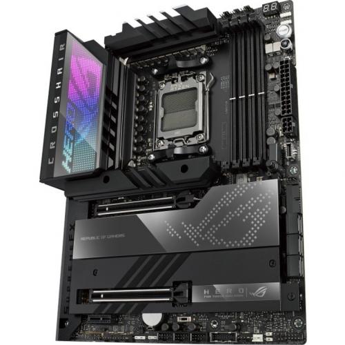 Asus ROG Crosshair X670E HERO Gaming Desktop Motherboard   AMD X670 Chipset   Socket AM5   ATX Alternate-Image2/500