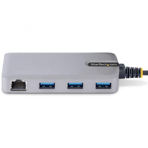 StarTech.com 3 Port USB C Hub With Ethernet, 3x USB A Ports, GbE, 5Gbps, Bus Powered, 1ft/30cm Cable, Portable USB Type C Expansion Hub Alternate-Image2/500
