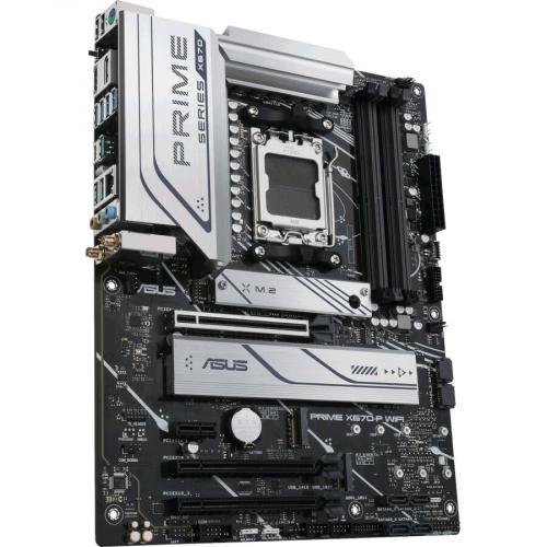 Asus Prime X670 P WIFI Desktop Motherboard   AMD X670 Chipset   Socket AM5   ATX Alternate-Image2/500