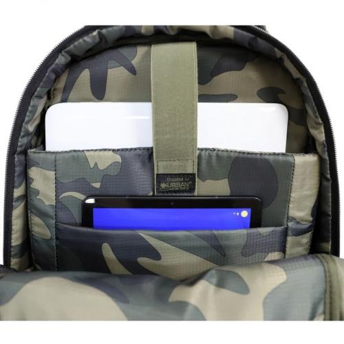 Urban Factory CYCLEE CITY Carrying Case (Backpack) For 10.5" To 15.6" Notebook   Khaki, Camouflage Alternate-Image2/500