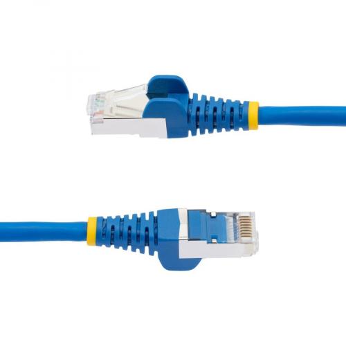 StarTech.com 8ft CAT6a Ethernet Cable, Blue Low Smoke Zero Halogen (LSZH) 10 GbE 100W PoE S/FTP Snagless RJ 45 Network Patch Cord Alternate-Image2/500