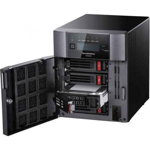 BUFFALO TeraStation 5420 4 Bay 32TB (4x8TB) Business Desktop NAS Storage Hard Drives Included Alternate-Image2/500