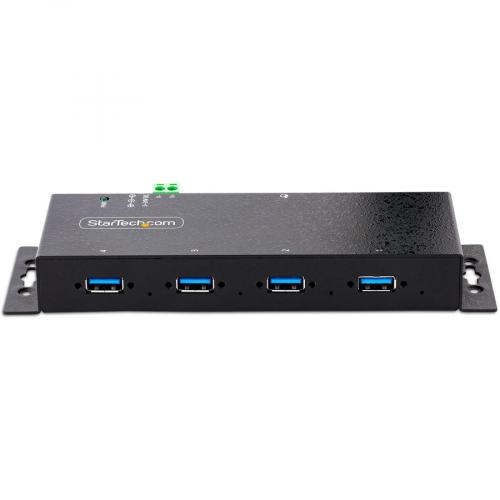 StarTech.com 4 Port Industrial USB 3.0 5Gbps Hub, Rugged USB Hub W/ ESD & Surge Protection, DIN/Wall/Desk Mountable, USB A Expansion Hub Alternate-Image2/500