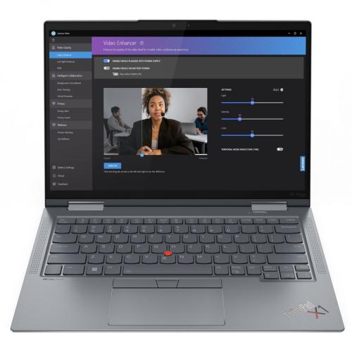 Lenovo ThinkPad X1 Yoga Gen 8 21HQ000CUS 14" Touchscreen Convertible 2 In 1 Notebook   WUXGA   Intel Core I7 13th Gen I7 1365U   Intel Evo Platform   16 GB   512 GB SSD   Storm Gray Alternate-Image2/500