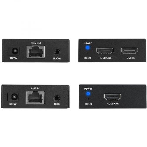 SIIG 4K60Hz HDMI Over Cat6 Extender With Loopout & IR   50m  HDMI Extender  Auto Downscaling Alternate-Image2/500