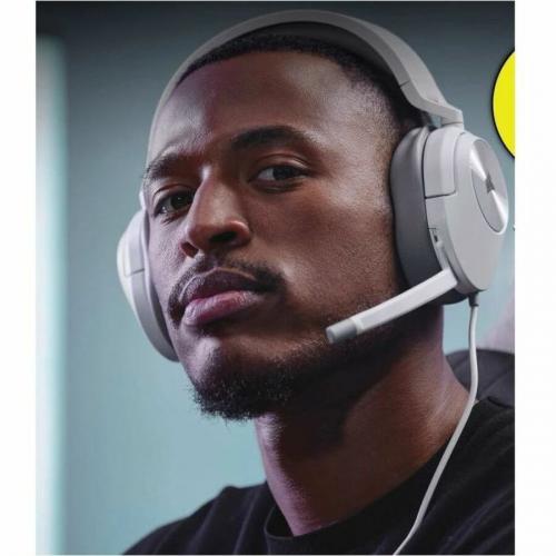 Corsair HS55 STEREO Wired Gaming Headset   White Alternate-Image2/500