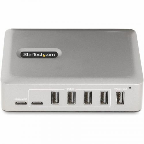 StarTech.com 7 Port USB C Hub, 5x USB A + 2x USB C, Self Powered W/ 65W Power Supply, USB 3.1 10Gbps Desktop/Laptop USB Hub W/ Charging Alternate-Image2/500