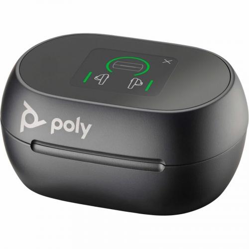 Poly Voyager Free 60+ UC M Carbon Black Earbuds With BT700 USB A Adapter And Touchscreen Charge Case Alternate-Image2/500