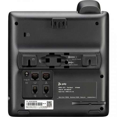 Poly Edge B10 IP Phone   Corded   Corded   Wall Mountable, Desktop   Black Alternate-Image2/500