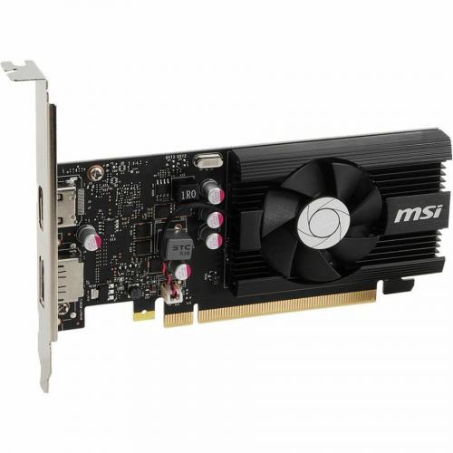MSI NVIDIA GeForce GT 1030 Graphic Card   4 GB DDR4 SDRAM   Low Profile Alternate-Image2/500