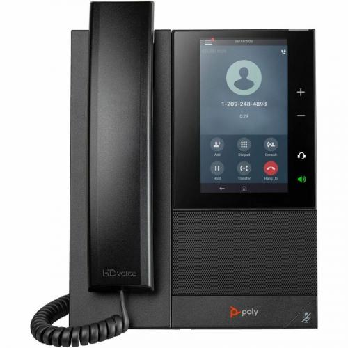 Poly CCX 505 IP Phone   Corded   Corded/Cordless   Bluetooth, Wi Fi   Desktop, Wall Mountable   Black Alternate-Image2/500