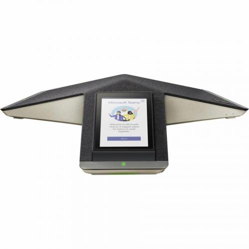 Poly Trio C60 IP Conference Station   Corded/Cordless   Wi Fi, Bluetooth   Tabletop   Black   TAA Compliant Alternate-Image2/500