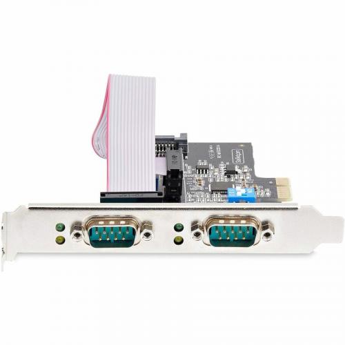 StarTech.com 2 Port Serial PCIe Card, Dual Port RS232/RS422/RS485 Card, 16C1050 UART, ESD Protection, Windows/Linux, TAA Compliant Alternate-Image2/500
