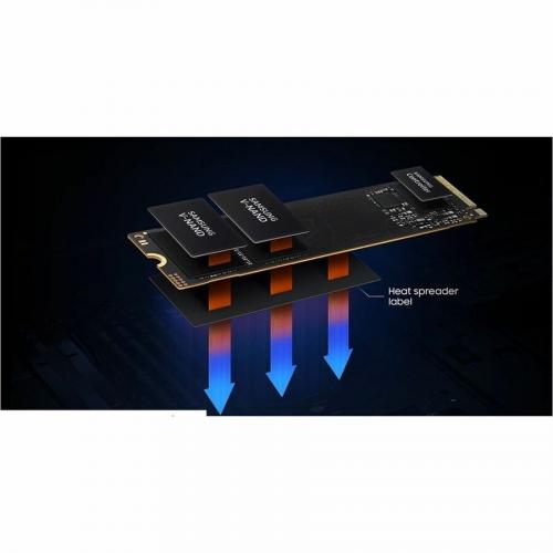 Samsung 990 EVO 1 TB Solid State Drive   M.2 2280 Internal   PCI Express NVMe (PCI Express NVMe 4.0 X4)   Black Alternate-Image2/500
