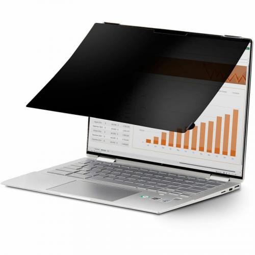 StarTech.com 14in 16:10 Touch Privacy Screen, Laptop Security Shield, Anti Glare Blue Light Filter Flip Over Alternate-Image2/500