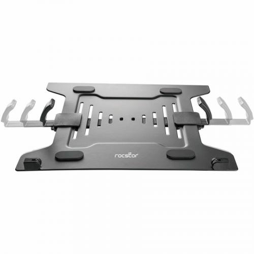 Rocstor ErgoReach Mounting Tray For Monitor, Notebook   Black Alternate-Image2/500