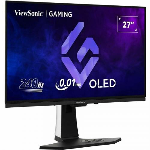 ViewSonic Gaming XG272 2K OLED 27 Inch 1440p 240Hz OLED Ergonomic White Gaming Monitor With Up To 0.01ms, FreeSync Premium, G Sync Compatibility, RGB, And USB C, HDMI V2.1, DP Inputs Alternate-Image2/500