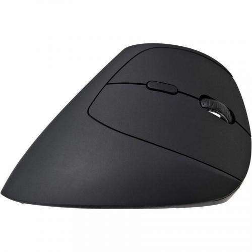 V7 MW500BT Dual Mode Bluetooth 2.4Ghz Vertical Ergonomic Mouse   Black   Right Hand   Wireless Connectivity   USB Interface   1600 Dpi   Scroll Wheel   6 Button(s)   Windows   MacOS   ChromeOS   Battery Included   Comfort   Soft Touch   Non Slip Grip Alternate-Image2/500