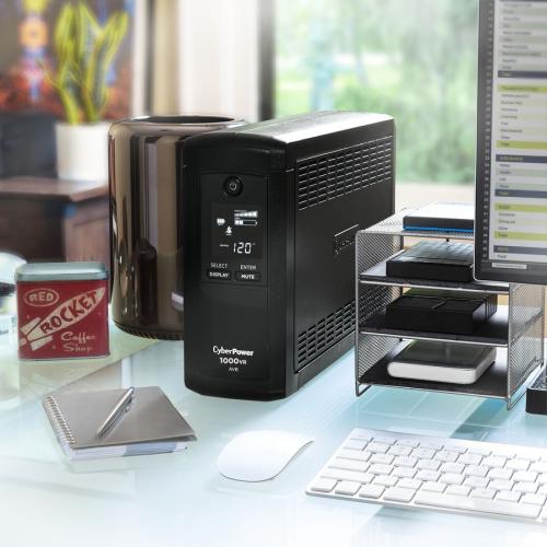 CyberPower CP1000AVRLCD Intelligent LCD UPS Systems Alternate-Image2/500