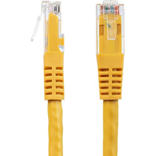 StarTech.com 15ft CAT6 Ethernet Cable   Yellow Molded Gigabit   100W PoE UTP 650MHz   Category 6 Patch Cord UL Certified Wiring/TIA Alternate-Image2/500