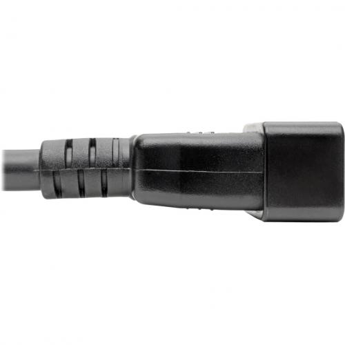 Eaton Tripp Lite Series C20 To C13 Power Cord For Computer   Heavy Duty, 15A, 100 250V, 14 AWG, 7 Ft. (2.13 M), Black Alternate-Image2/500