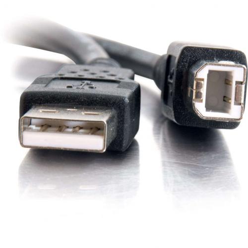 C2G 16.4ft USB A To USB B Cable   USB A To B Cable   USB 2.0   Black   M/M Alternate-Image2/500