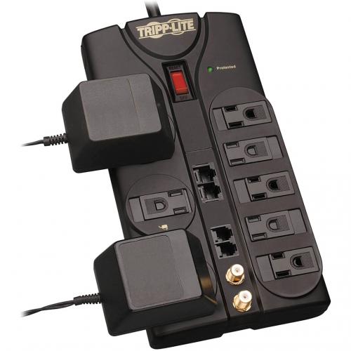 Tripp Lite By Eaton Protect It! 8 Outlet Surge Protector, 10 Ft. Cord, 3240 Joules, Modem/Coax/Ethernet Protection, RJ45 Alternate-Image3/500