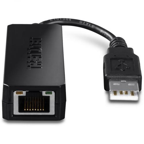 TRENDnet USB 2.0 To Fast Ethernet Adapter, Supports Windows And Mac OS, ASIX AX88772A Chipset, Backwards Compatible With USB 1.0 And 1.0, Full Duplex 200 Mbps Ethernet Speeds, Black, TU2 ET100 Alternate-Image3/500