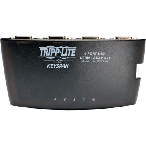 Tripp Lite By Eaton USB A To Serial Adapter Hub (DB9)   Keyspan, High Speed (M/M), 4 Port Alternate-Image3/500